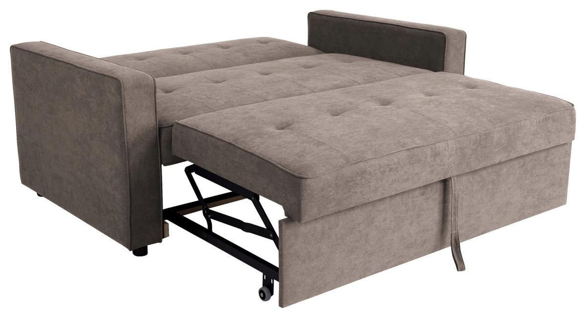 HAZE Canapea cu 3 locuri - gri-maro, Trend, textil (162/90/89cm) - Modern Living