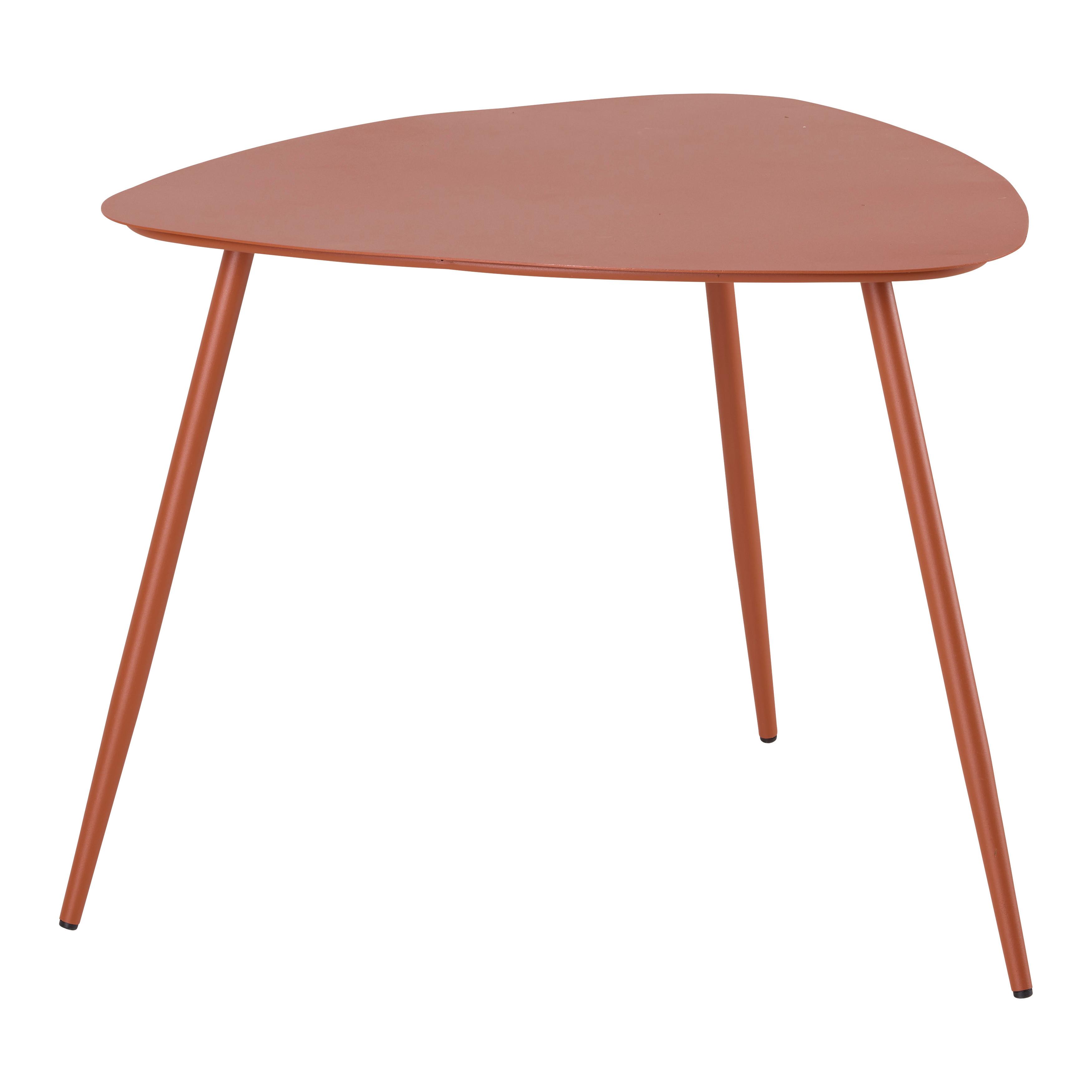 Couchtisch Fine Orange - Orange, MODERN, Metall (57,5/56/45,5cm) - Mömax