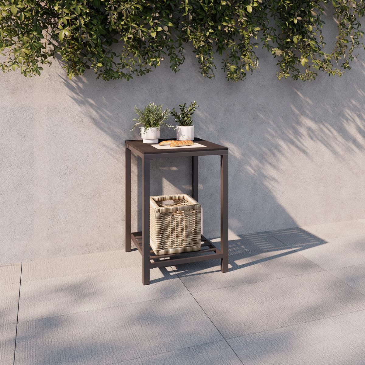 KUCHNIA ZEWNĘTRZNA MILAN - antracytowy, Modern, tworzywo sztuczne/metal (60/84/61,5cm) - Ambia Garden