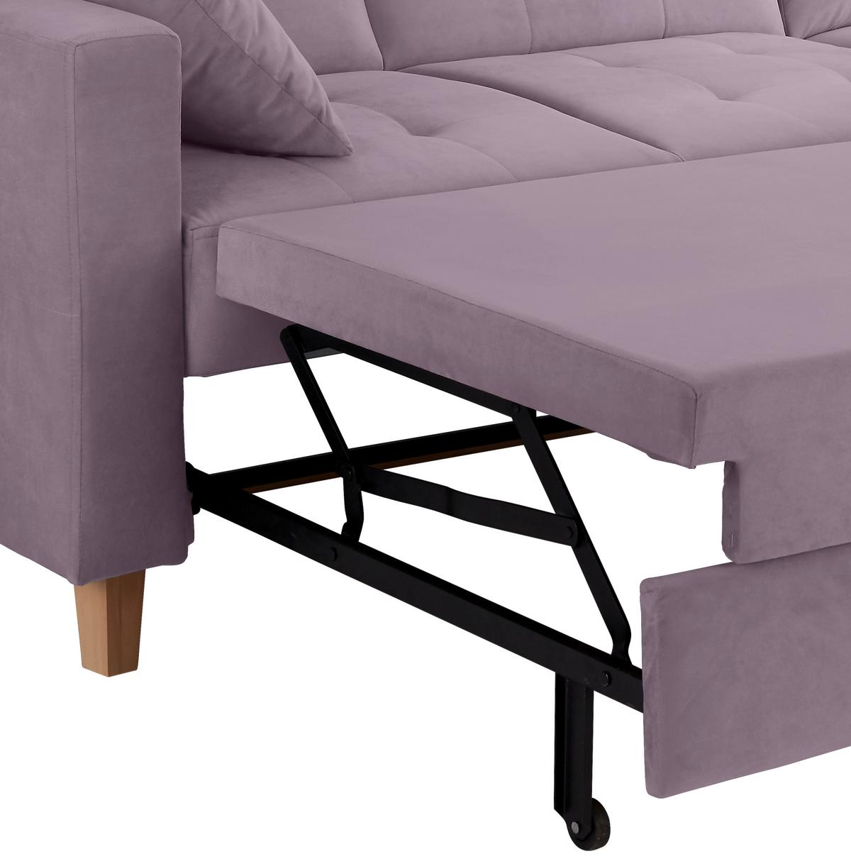 Colțar BERGEN - liliachiu, Design, textil (231/160cm) - Luca Bessoni