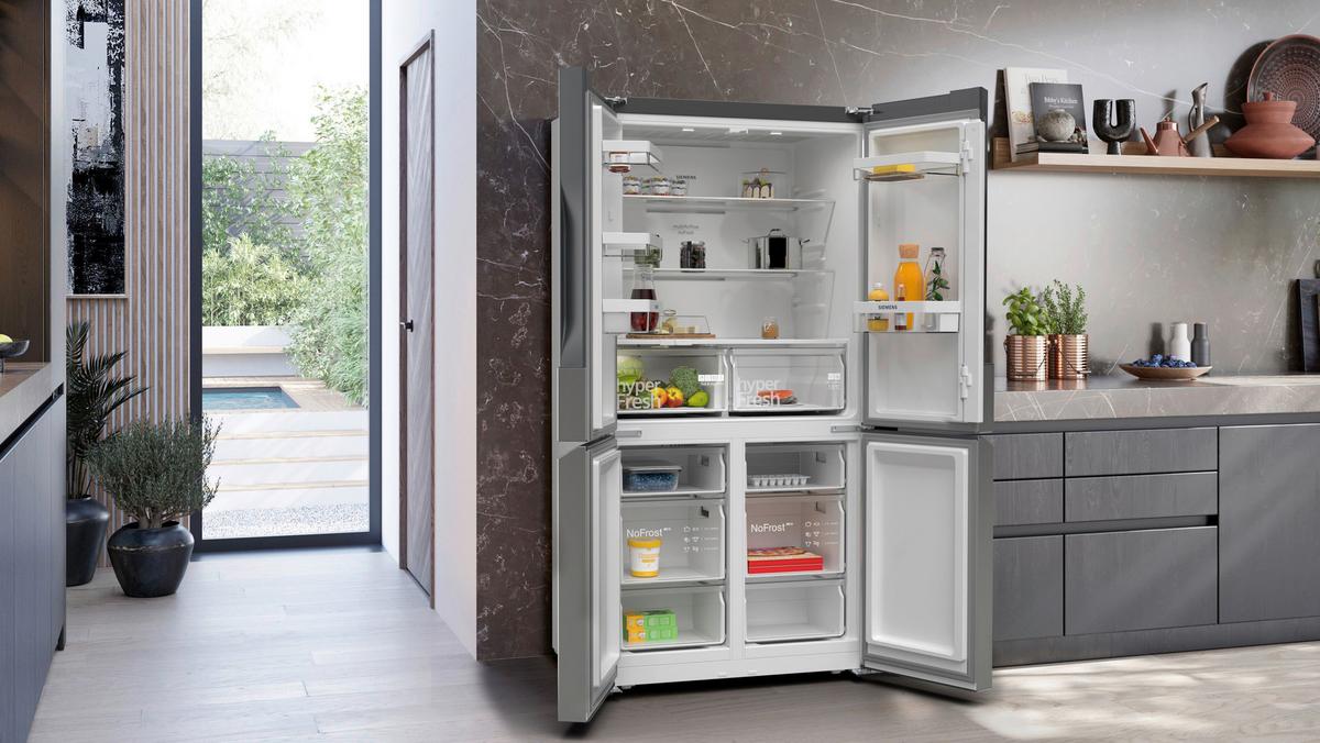 French-Door KF96NVPEA Edelstahlfarben - Edelstahlfarben, MODERN, Metall (90,5/183/73,1cm) - Siemens