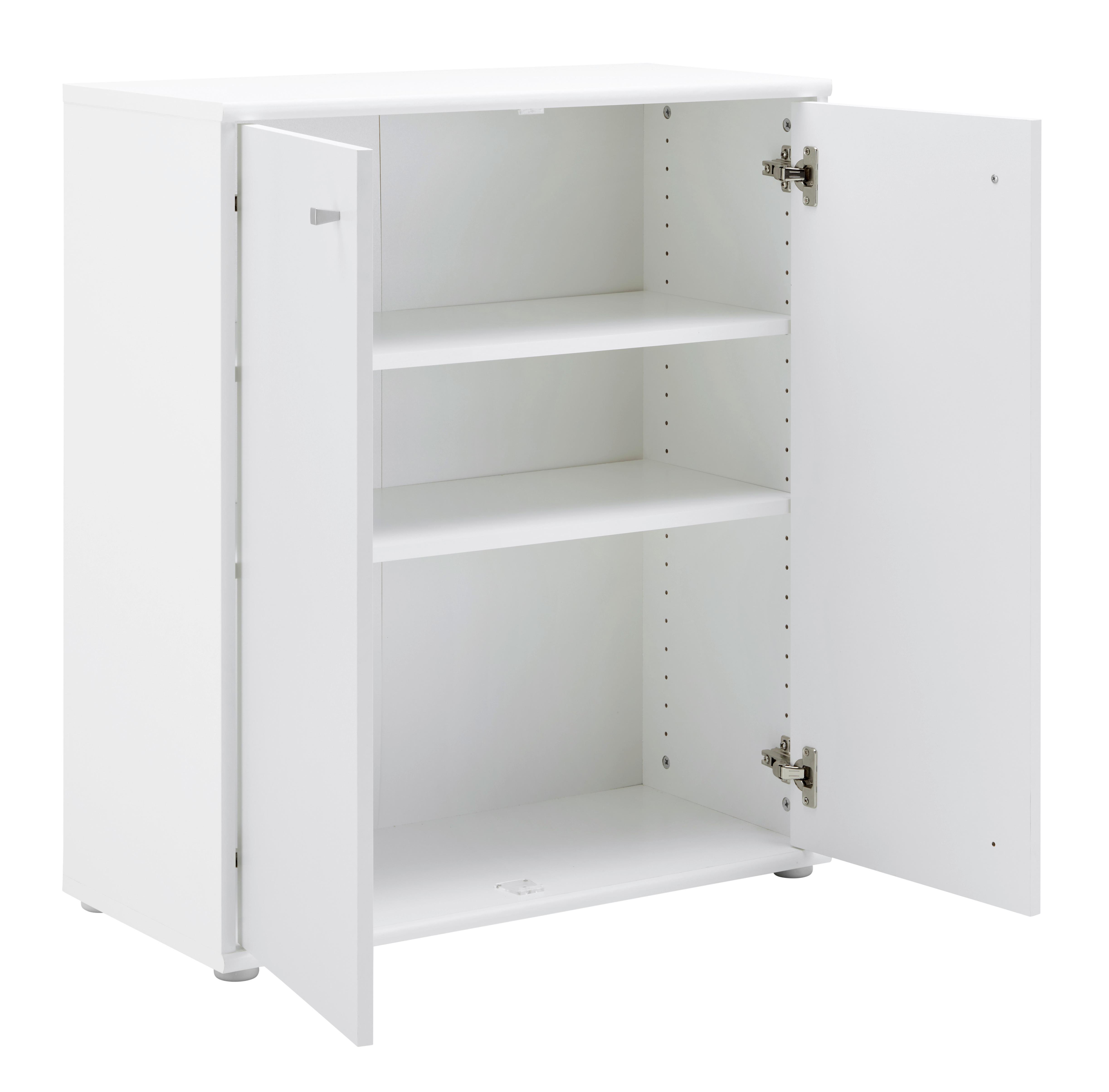 Comodă TEMPRA 2 - alb, Konventionell, material pe bază de lemn (73,7/85,5/34,8cm) - Based