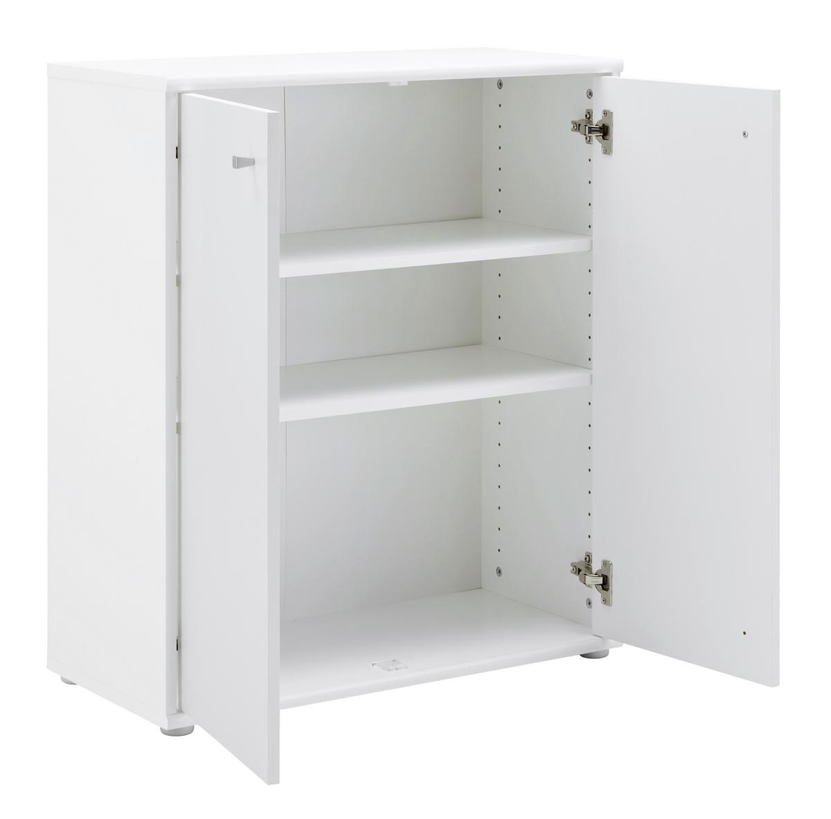 Comodă TEMPRA 2 - alb, Konventionell, material pe bază de lemn (73,7/85,5/34,8cm) - Based