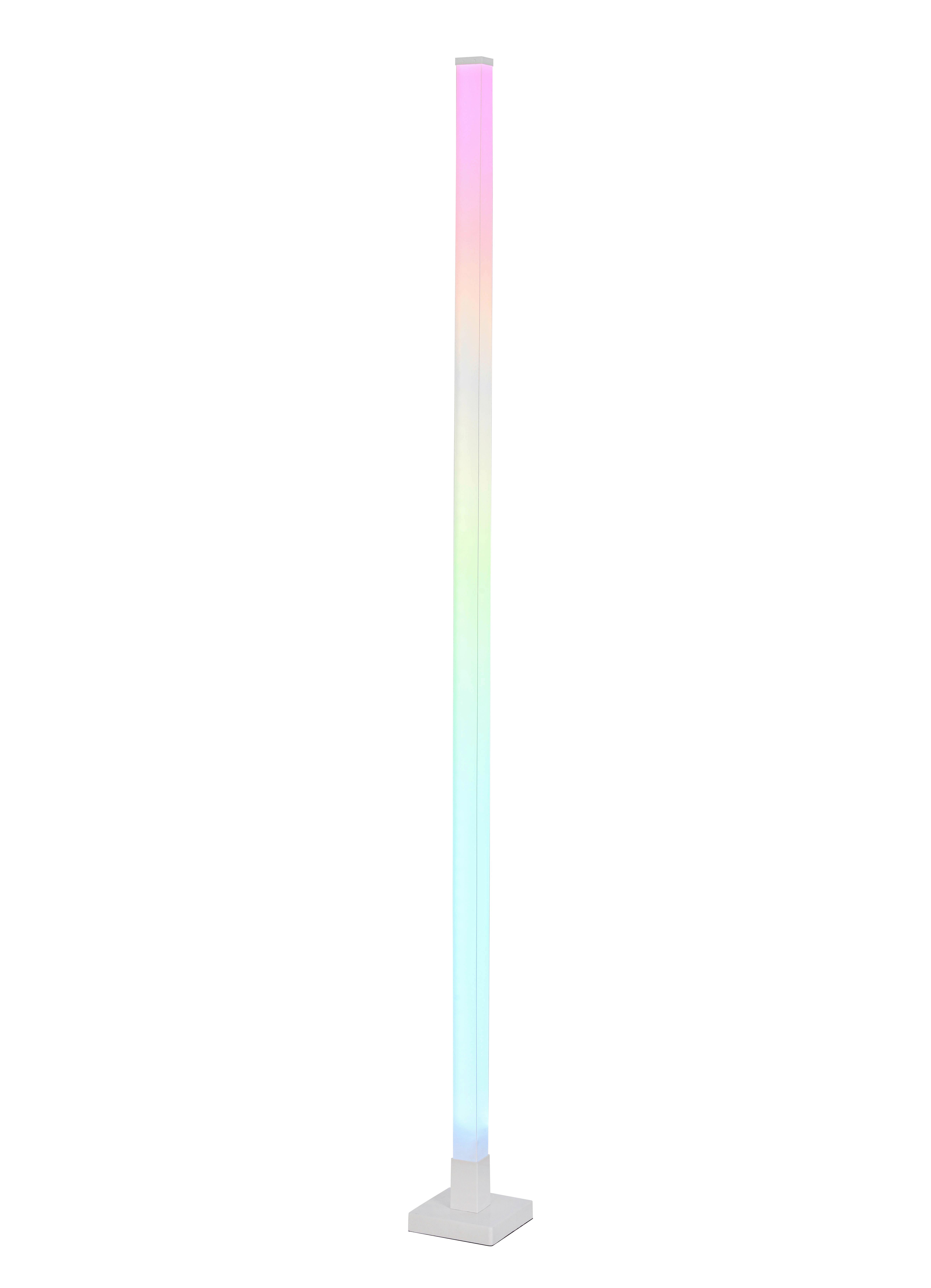 Led Dekorativna Svjetiljka Run - bijela, Moderno, plastika (12,5/12,5/150cm) - Modern Living