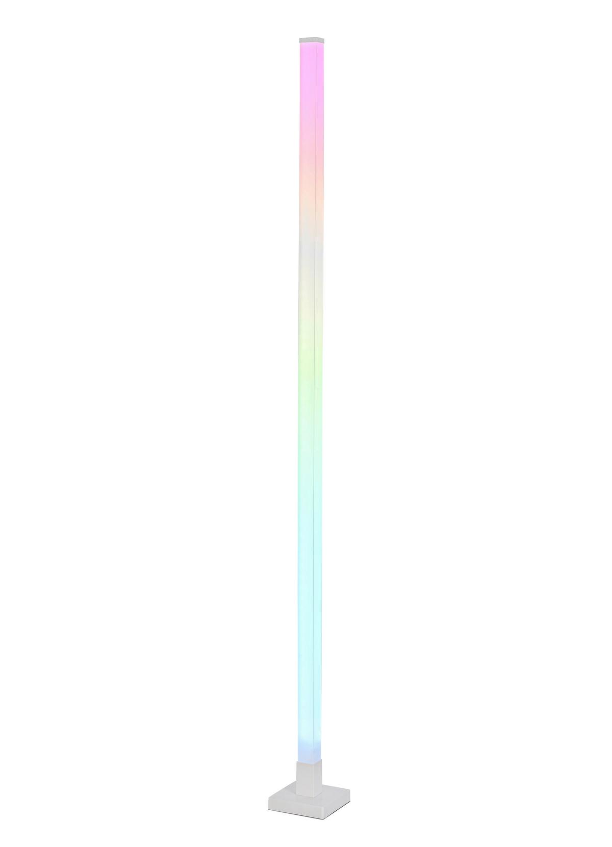 Led Dekorativna Svjetiljka Run - bijela, Moderno, plastika (12,5/12,5/150cm) - Modern Living