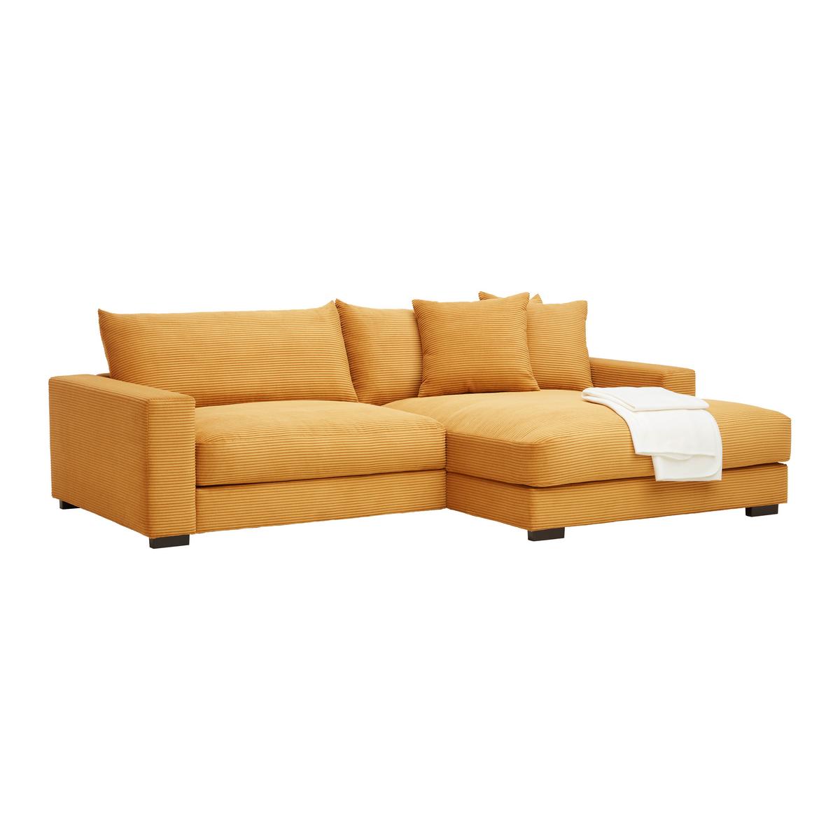 Coltar PEDRO - galben muștar, Modern, textil (265/180cm) - Mömax