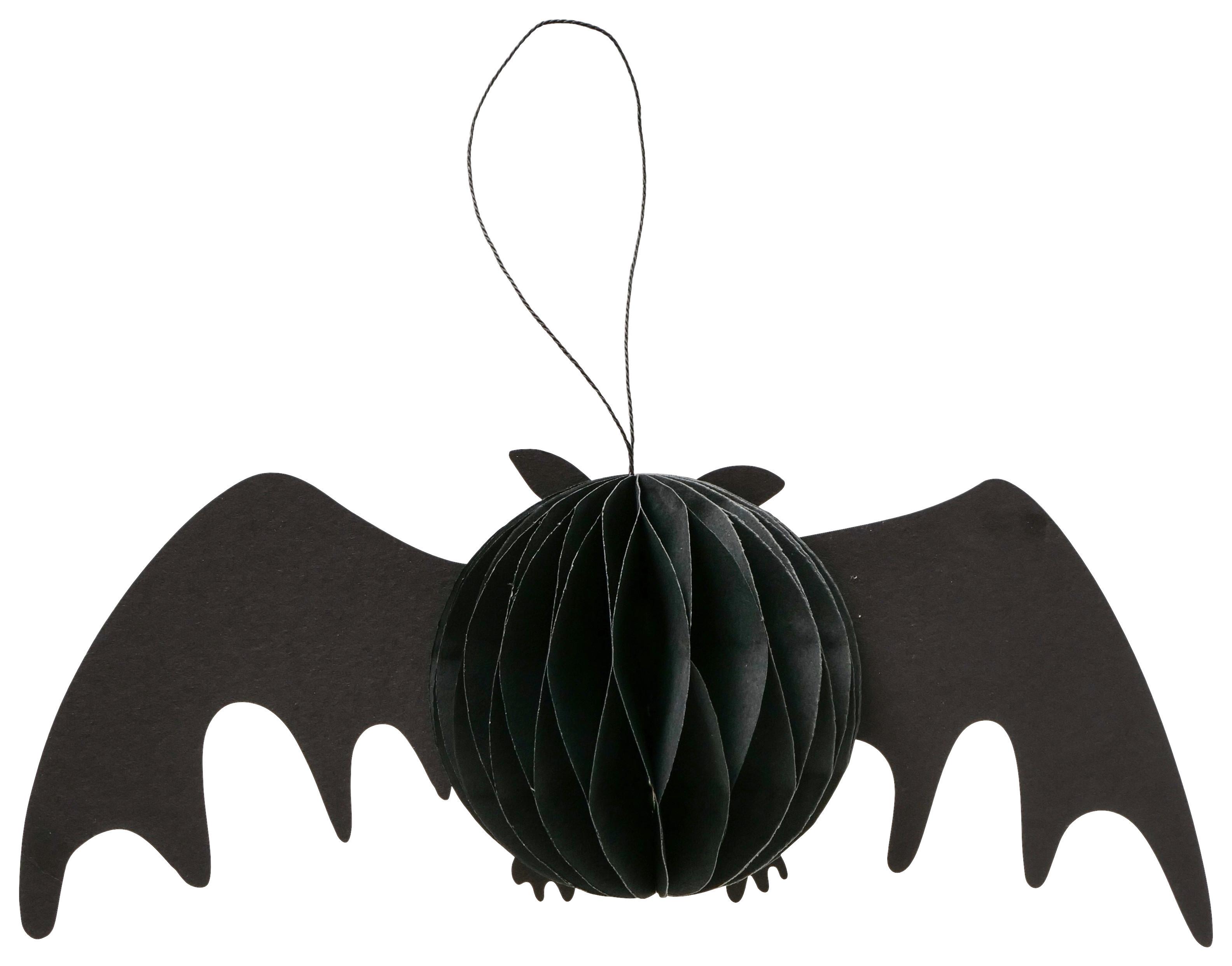 Dekohänger Batty I Schwarz - Schwarz, Basics, Papier/Kunststoff (25/10/11cm) - Mömax