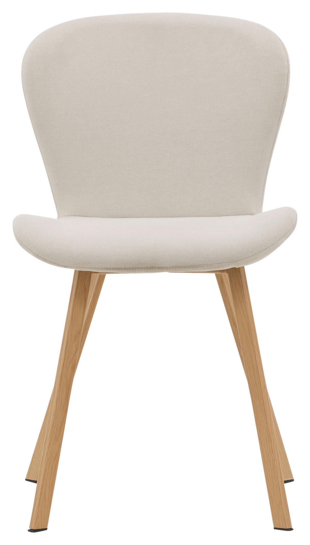 STUHL-SET LILJA - Hellbraun/Beige, Design, Kunststoff/Textil (48/80/50cm) - Livetastic