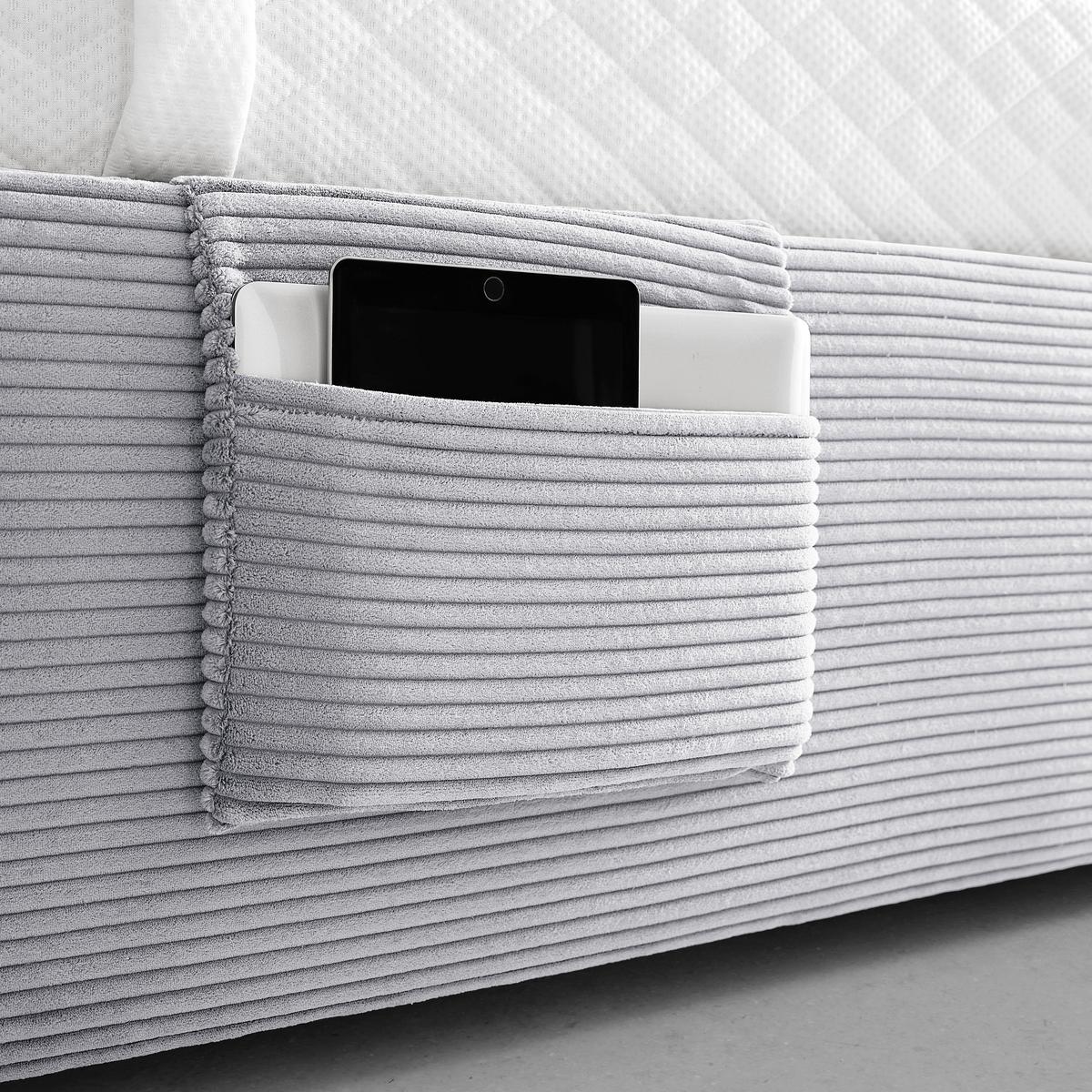 PAT REMI DECOR GRI DESCHIS - gri deschis/culoare natur, Konventionell, lemn/textil (140/200cm) - Mömax