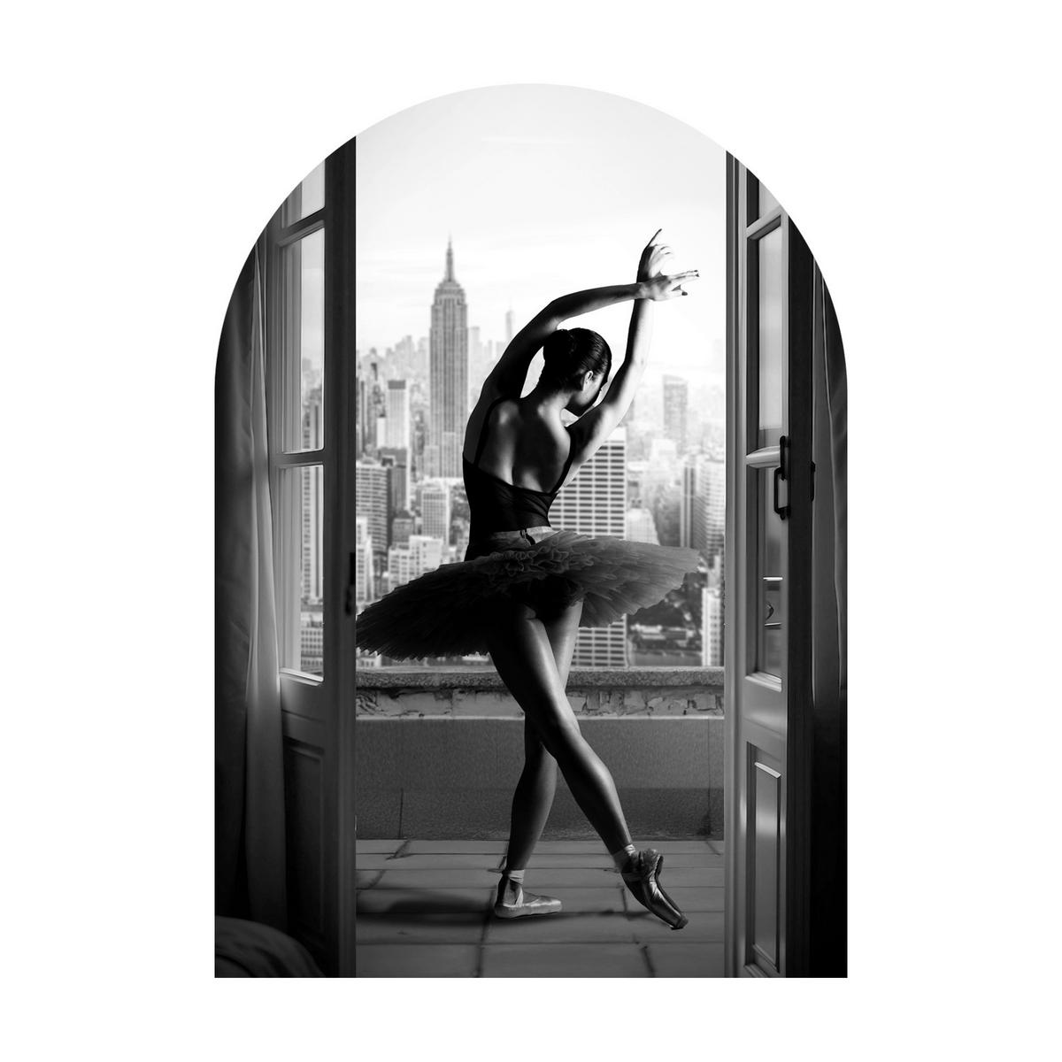 Glasbild Grau/Schwarz/Weiß - Schwarz/Weiß, Basics, Glas/Papier (70/100cm)