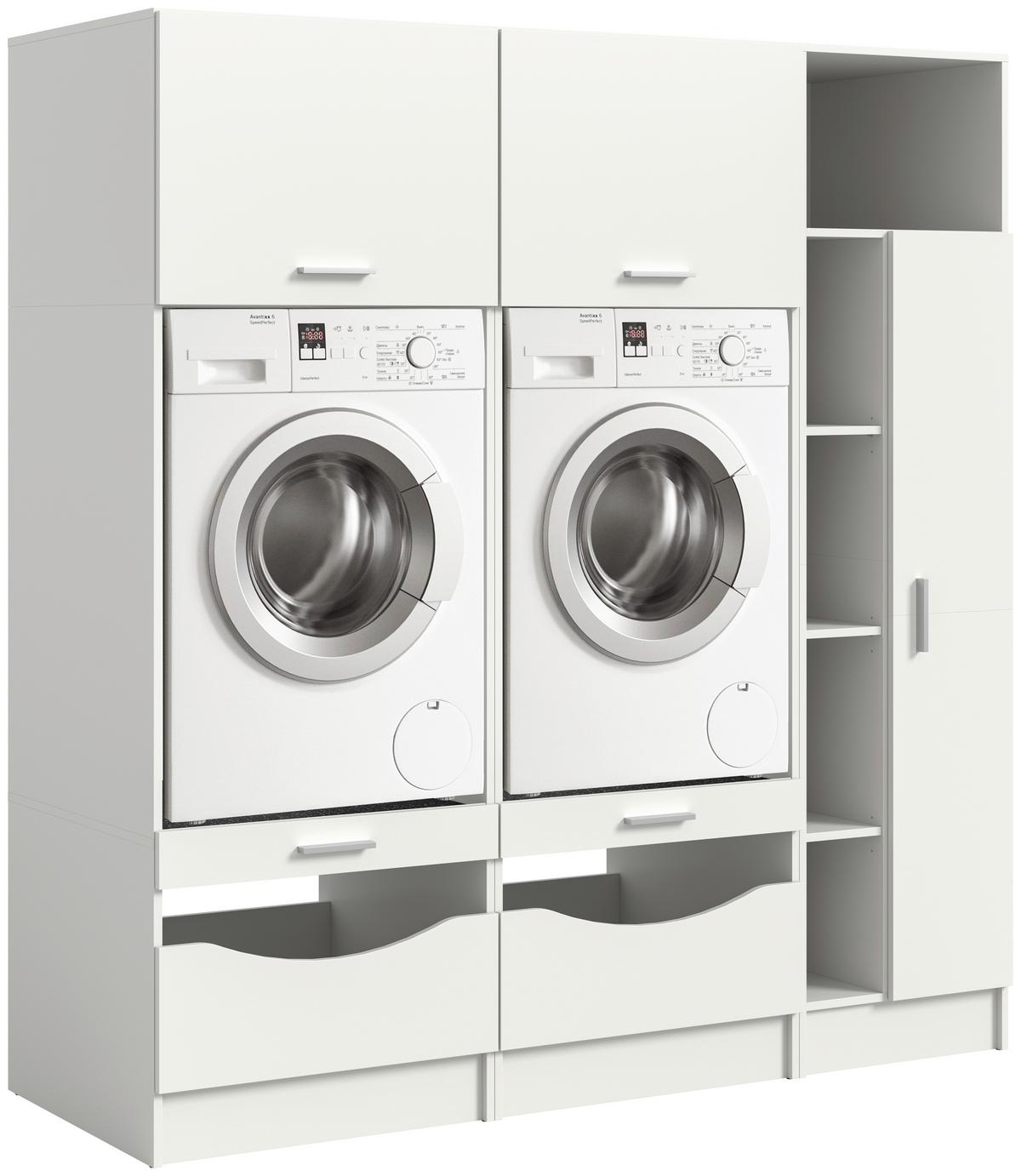 Hauswirtschaftsraum Free Weiß - Weiß, Basics, Holzwerkstoff (183/195/68cm) - MID.YOU