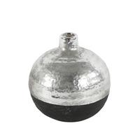 Vaza Teri M - srebrne barve/črna, Design, keramika (15/15/17cm) - Mömax