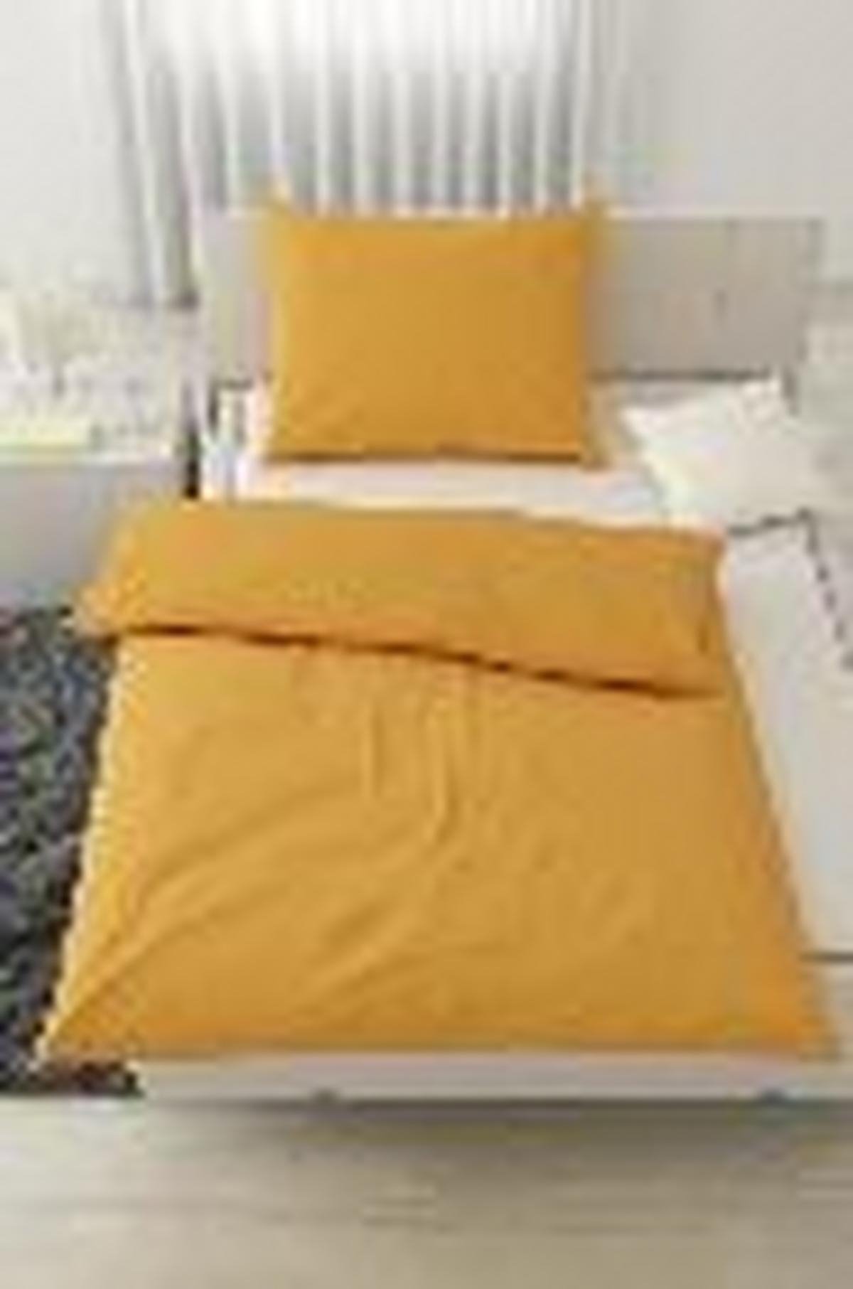 Bettwäsche Iris in Gelb ca. 135x200cm - Gelb, MODERN, Textil (135/200cm) - Modern Living