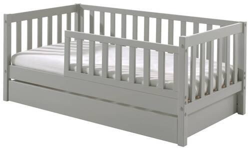 Kinder-/Juniorbett 70x140 cm, grau - Kieferfarben/Grau, MODERN, Holz (70/140cm) - MID.YOU