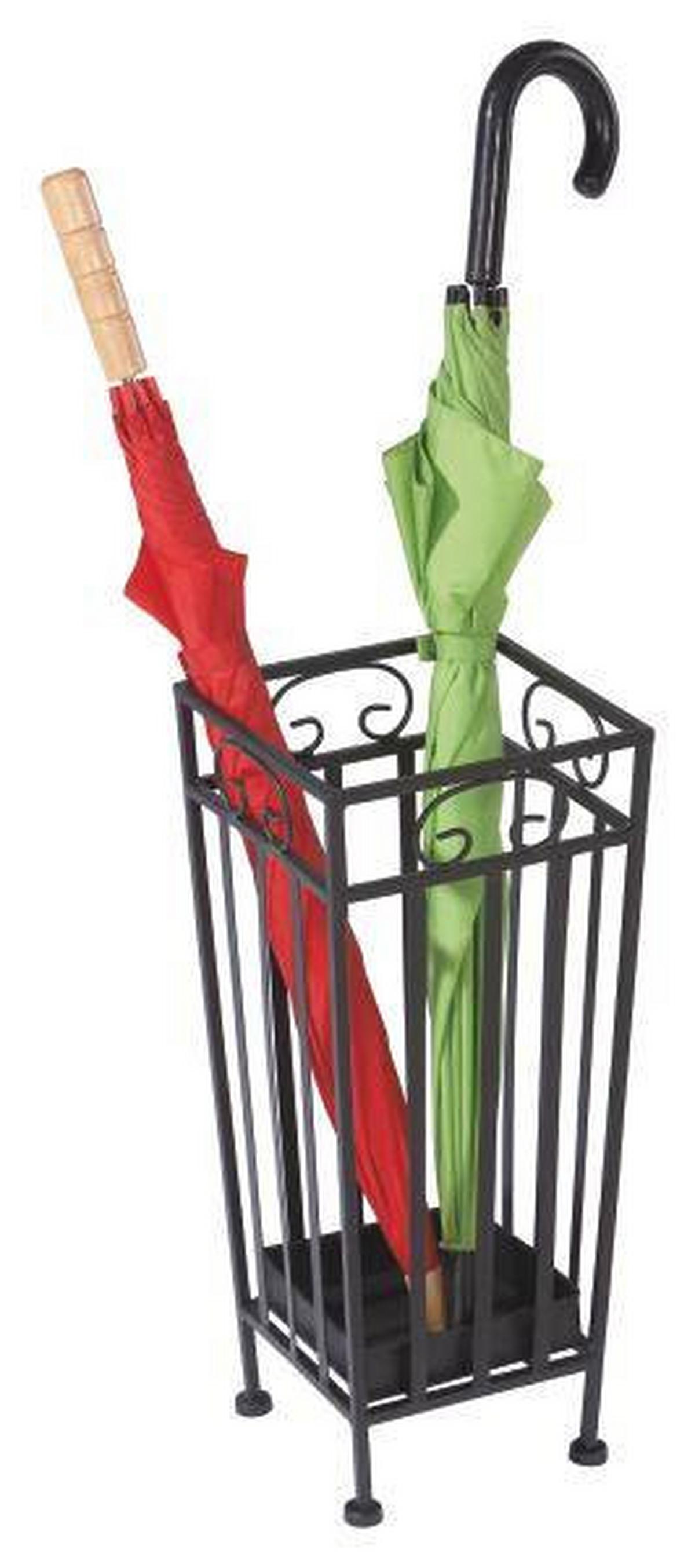 Suport pentru umbrele Hanne - negru, Modern, metal (20/46/20cm) - Zandiara