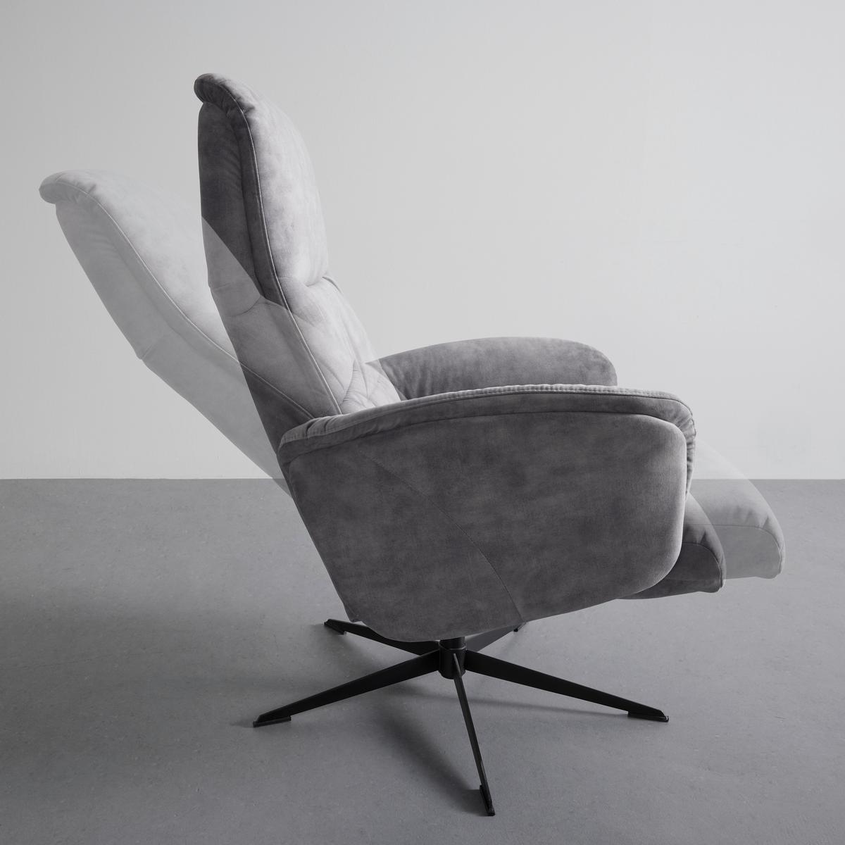 Relaxsessel York in Grau - Grau, Modern, Textil/Metall (74/106/74cm) - Mömax