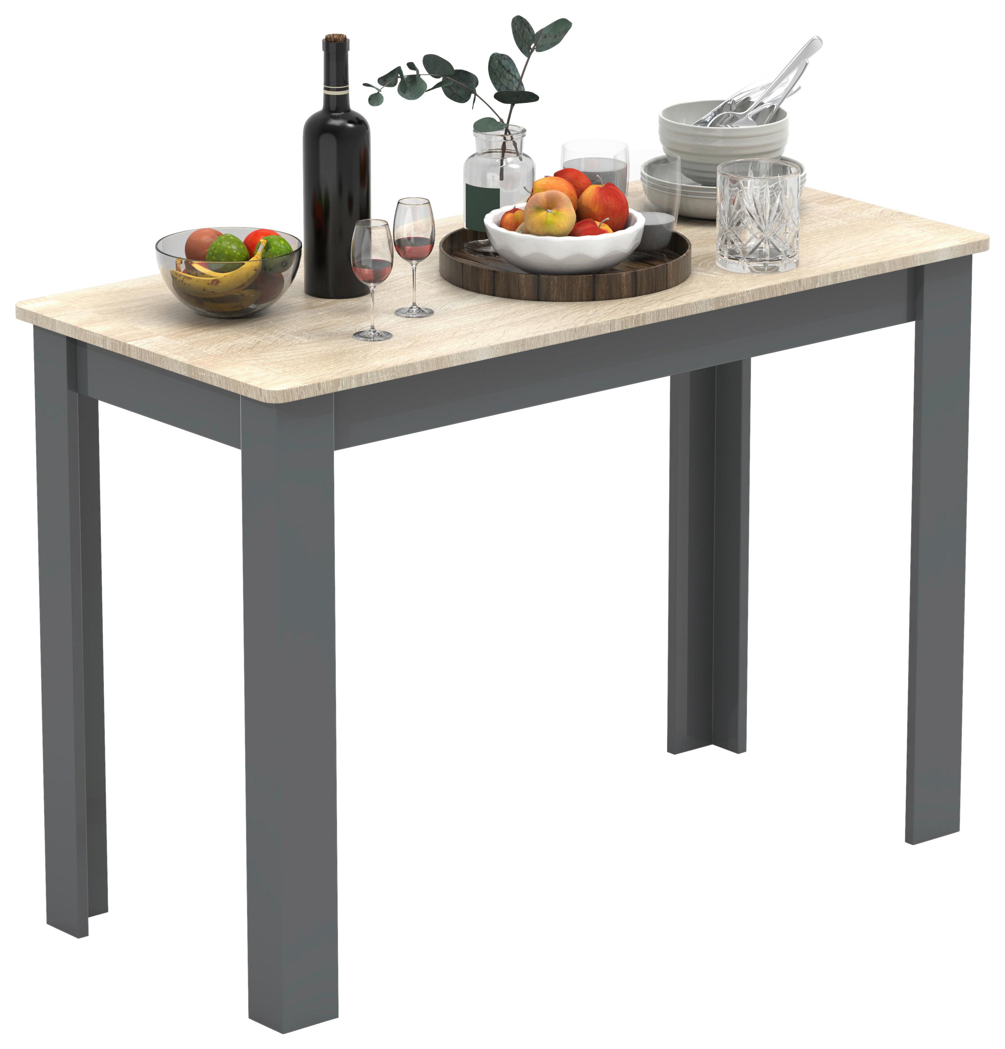 Jedilna Miza Esal, Hrast - medeni hrast, Moderno, leseni material (110/76/50cm) - MID.YOU