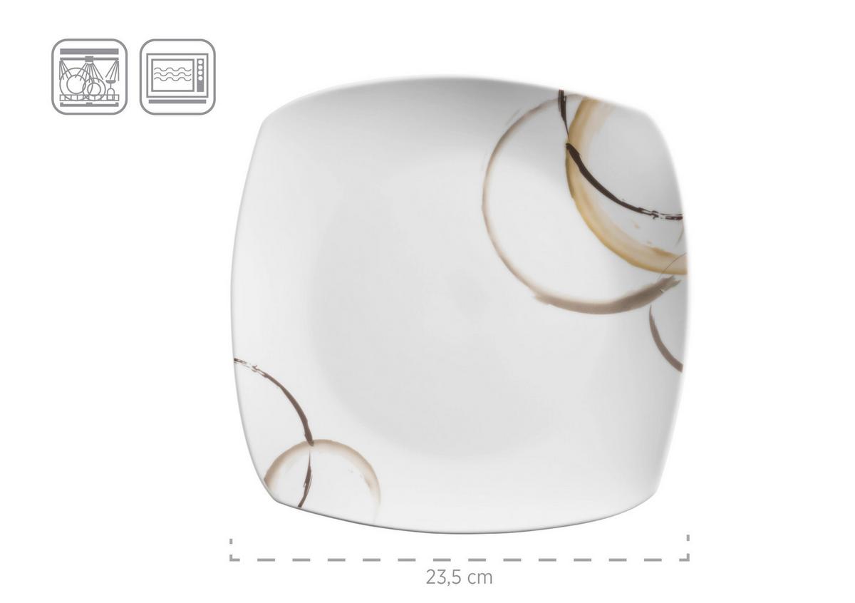 KOMBISERVICE KOMBISERVICE, 931207 - Hellbraun/Weiss, Basics, Keramik - Mäser