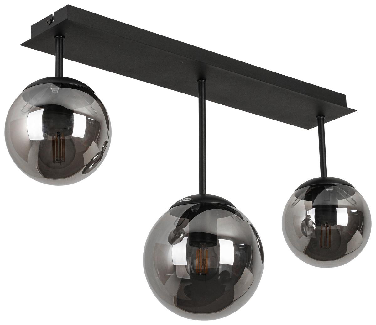 LAMPA SUFITOWA VICI - czarny/kolor chromowy, Trend, tworzywo sztuczne/metal (60/16/34,5cm) - Novel