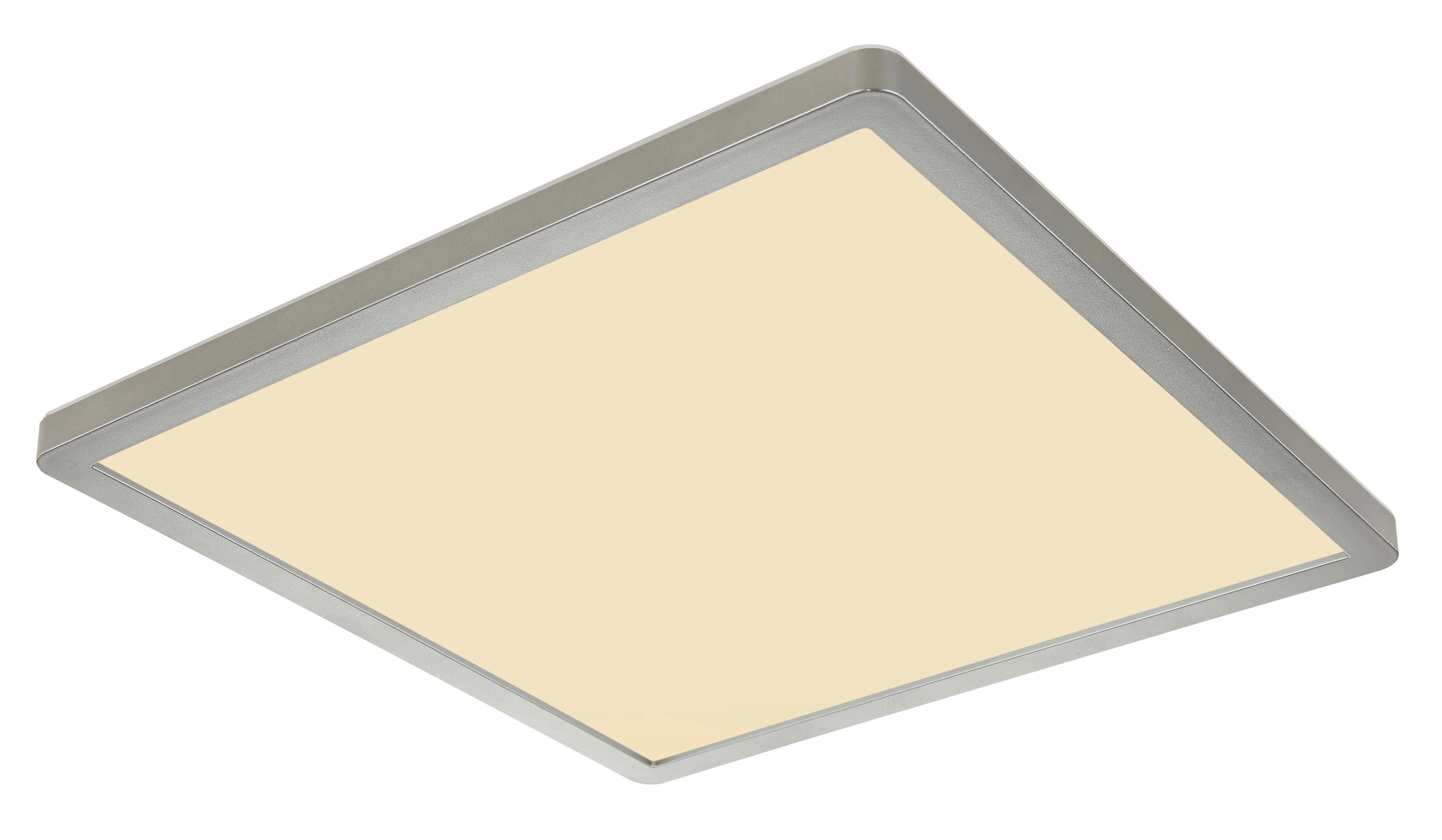 LED-Deckenleuchte Sapana Weiß/Nickelfarben max. 18 Watt - Opal/Weiß, KONVENTIONELL, Kunststoff (29,4/29,4/25cm) - Globo