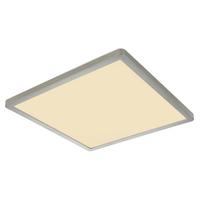 LED-Deckenleuchte Sapana Weiß/Nickelfarben max. 18 Watt - Opal/Weiß, KONVENTIONELL, Kunststoff (29,4/29,4/25cm) - Globo
