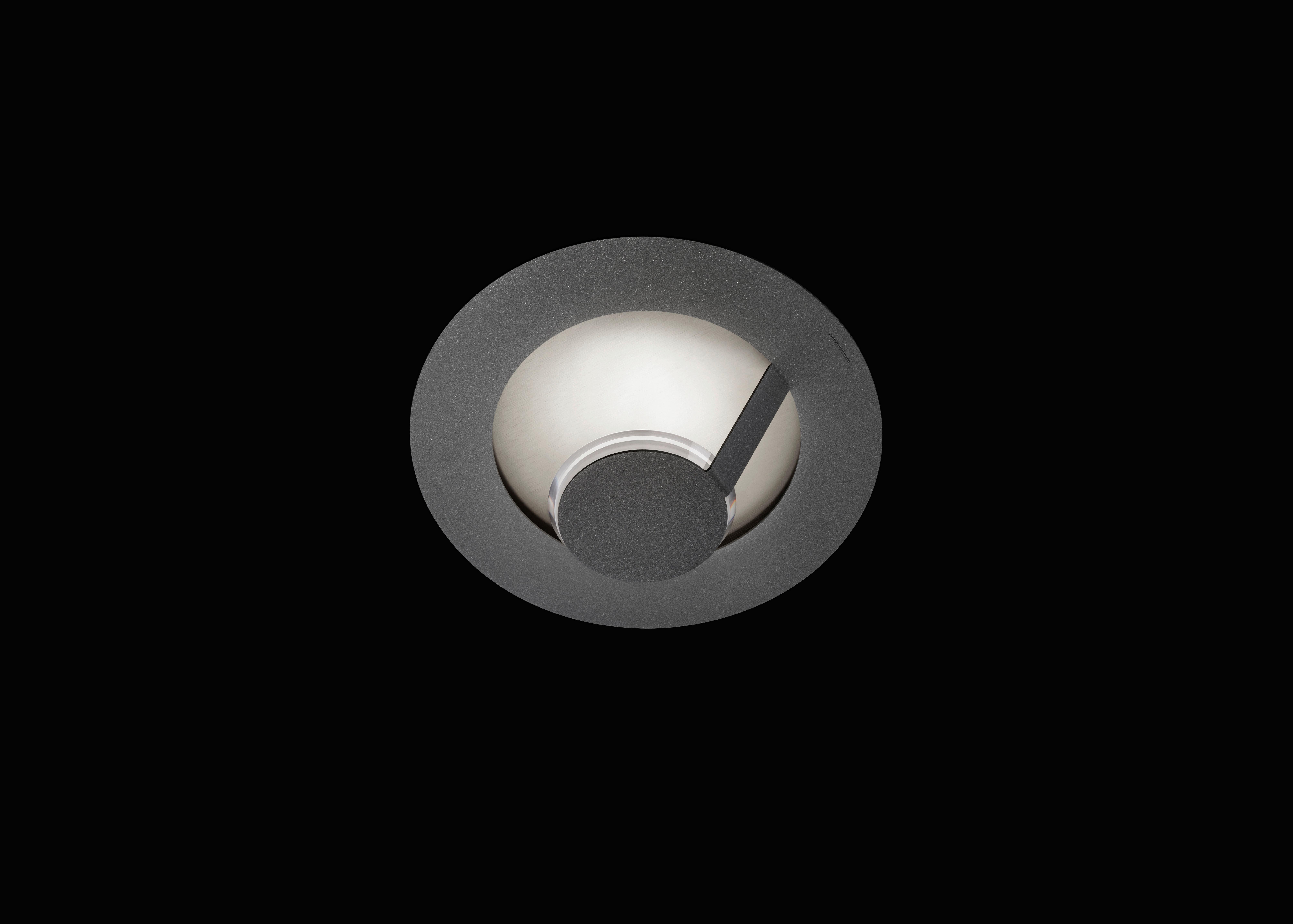 KINKIET LED 51-828-168 LED WL/DL FLAT - srebrny/szary, Design, metal (29/11,8cm) - Grossmann