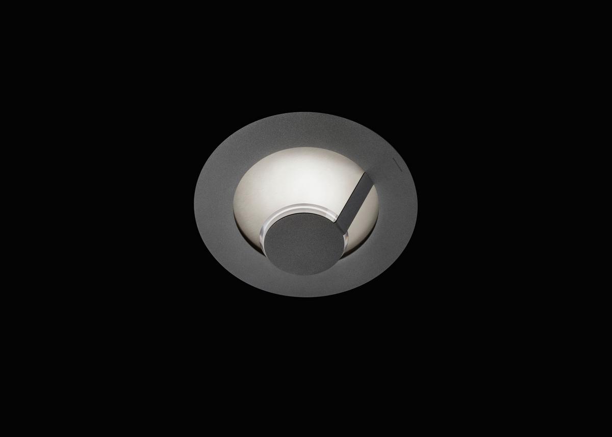 KINKIET LED 51-828-168 LED WL/DL FLAT - srebrny/szary, Design, metal (29/11,8cm) - Grossmann