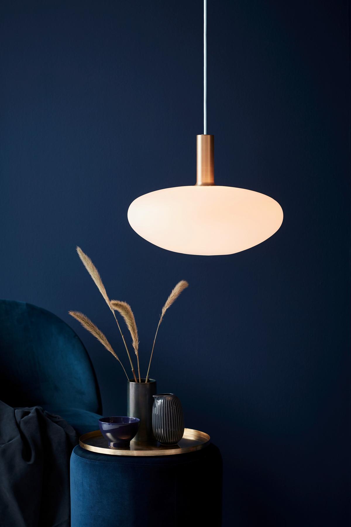 LAMPA WISZĄCA 48973001 ALTON 35 - kolor mosiężny/czarny, Basics, metal/szkło (35/330cm) - Nordlux