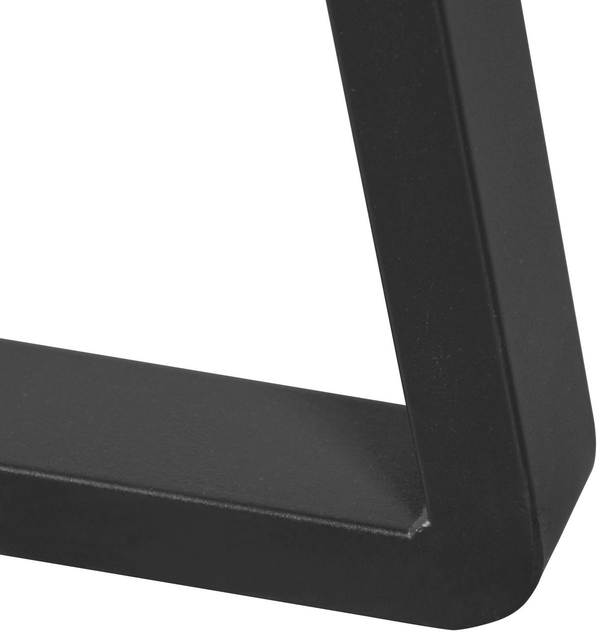 Schreibtisch Mick Schwarz/Eiche Artisan - Schwarz/Eiche Artisan, MODERN, Holzwerkstoff/Metall (110/60/75-91cm) - Bessagi Home