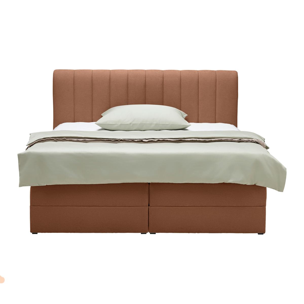 Boxspringbett Belano Rostfarben ca. 180x200cm - Rostfarben, KONVENTIONELL, Holz/Holzwerkstoff (180/200cm) - Premium Living