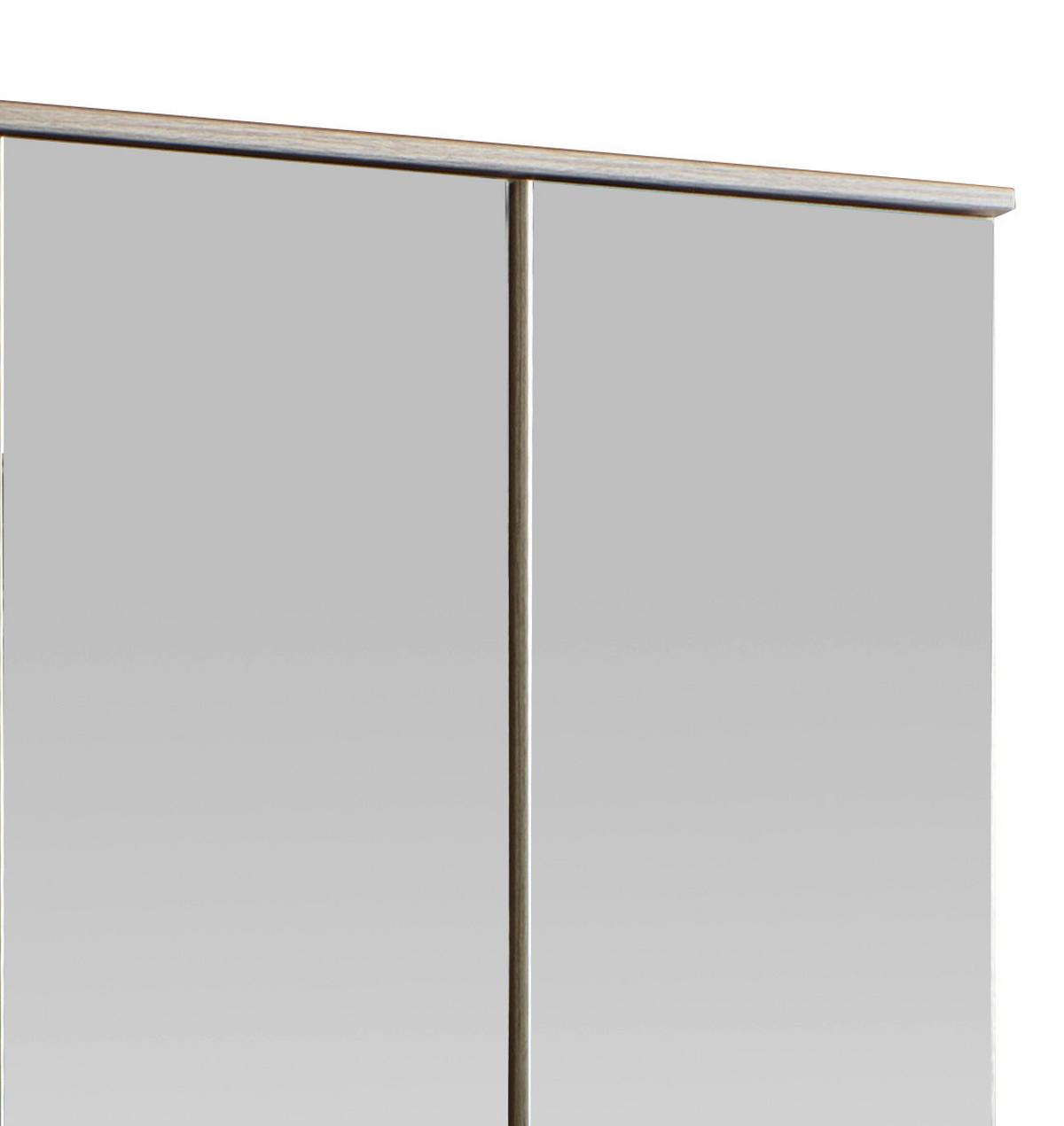 Ormar S Klasičnm Vratima Imago - boje hrasta/boje aluminija, Konvencionalno, staklo/drvni materijal (135/199/58cm) - Modern Living