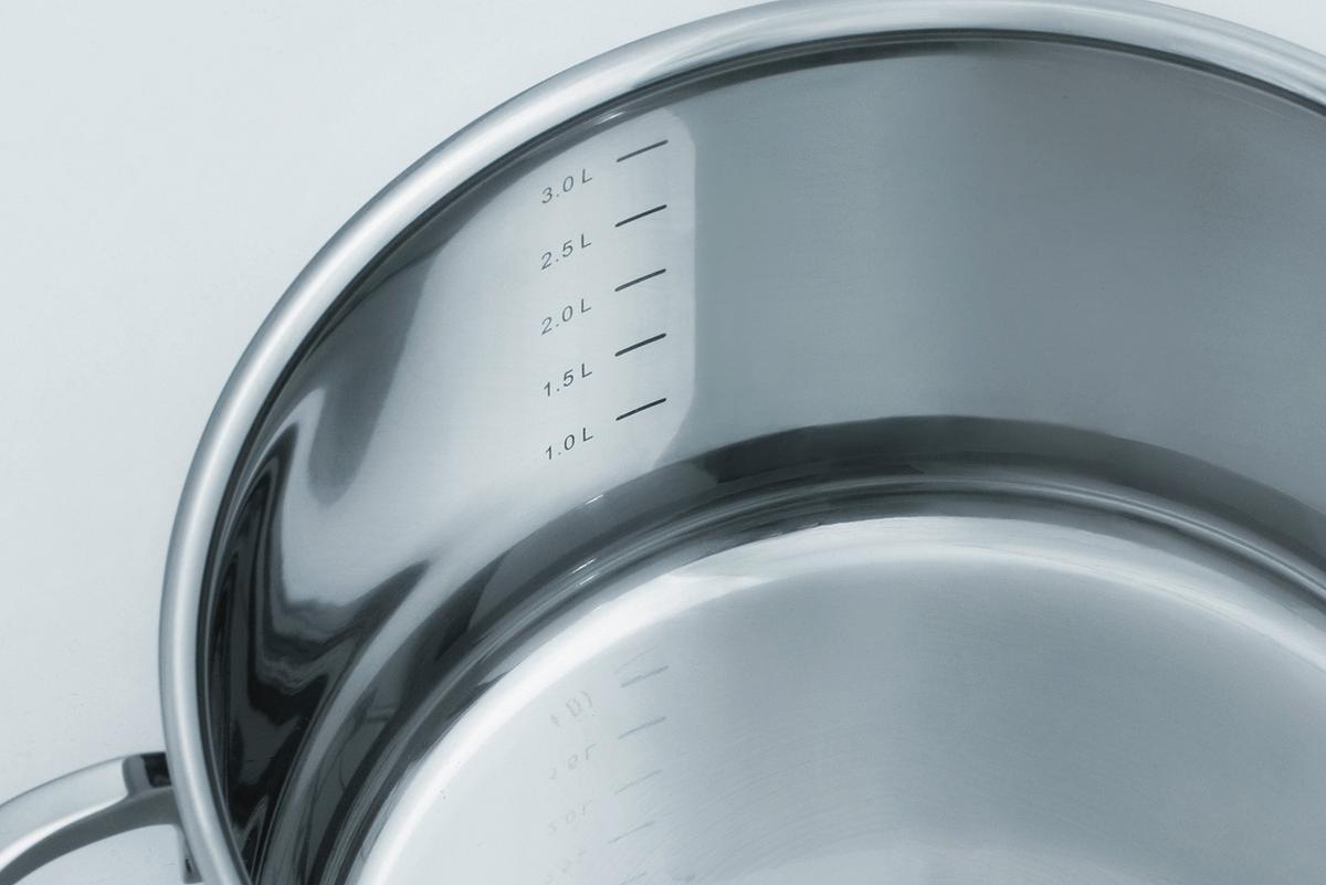 Set Posod Alara, 8-Delni - barve nerjavečega jekla/prozorno, Basics, kovina/steklo - GSW