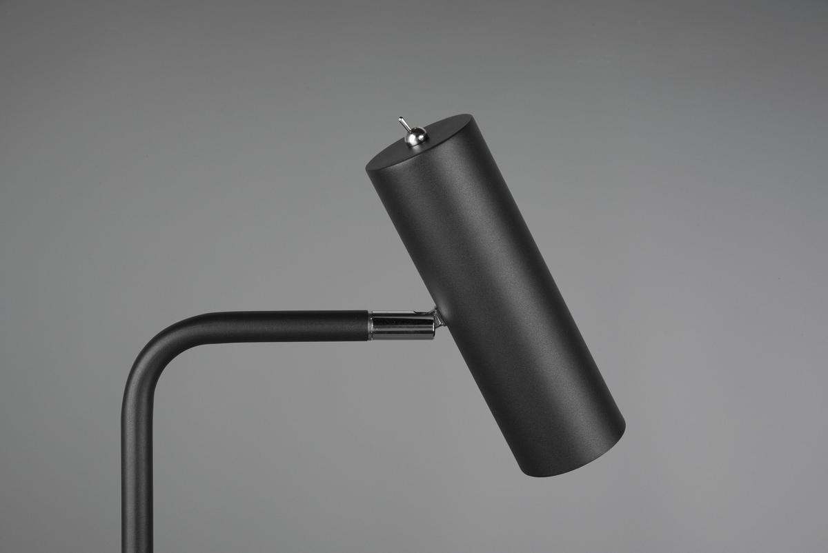 Stehleuchte Marley in Schwarz max. 5 Watt - Schwarz, Basics, Metall (151/23/39cm) - Trio Leuchten