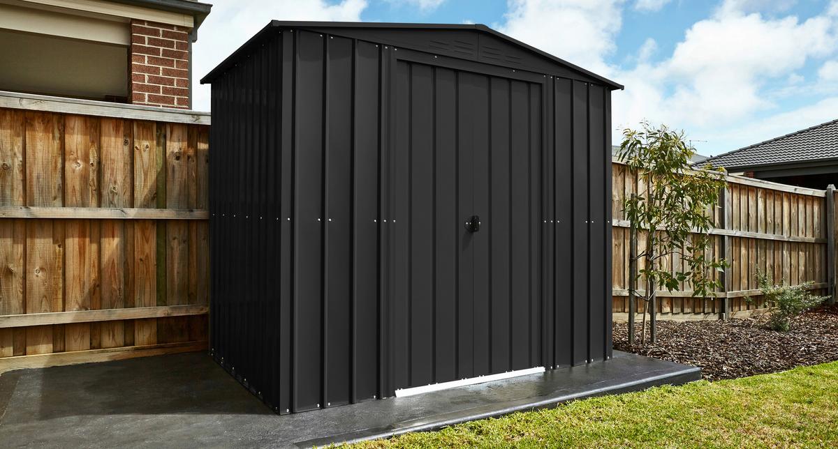 Gartenhaus Raumwunder Tower 86 in Anthrazit - Anthrazit, Basics, Metall (245/220/185cm)