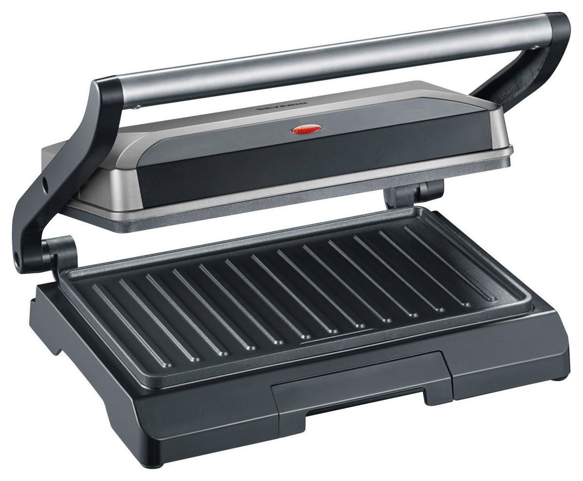 GRILL KONTAKTOWY SEVERIN - kolor srebrny/czarny, Trend, tworzywo sztuczne/metal (29,1/26/11,5cm) - Severin