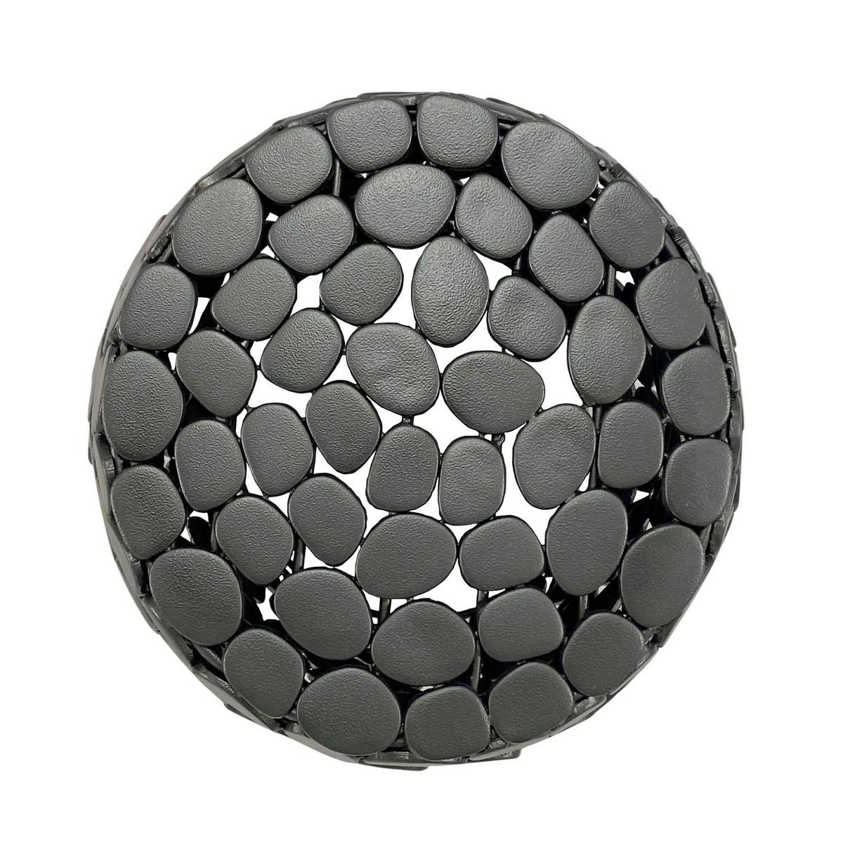 BEISTELLTISCH WL7.367 - Schwarz, Design, Metall (40/46/40cm) - Livetastic