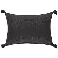 Zierkissen Frieda in Schwarz ca. 40x60cm - Schwarz, LIFESTYLE, Textil (40/60cm) - Modern Living