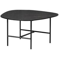 Couchtisch Vajen Schwarz L: 70 cm - Schwarz, Design, Keramik/Metall (70/70/38cm) - Livetastic