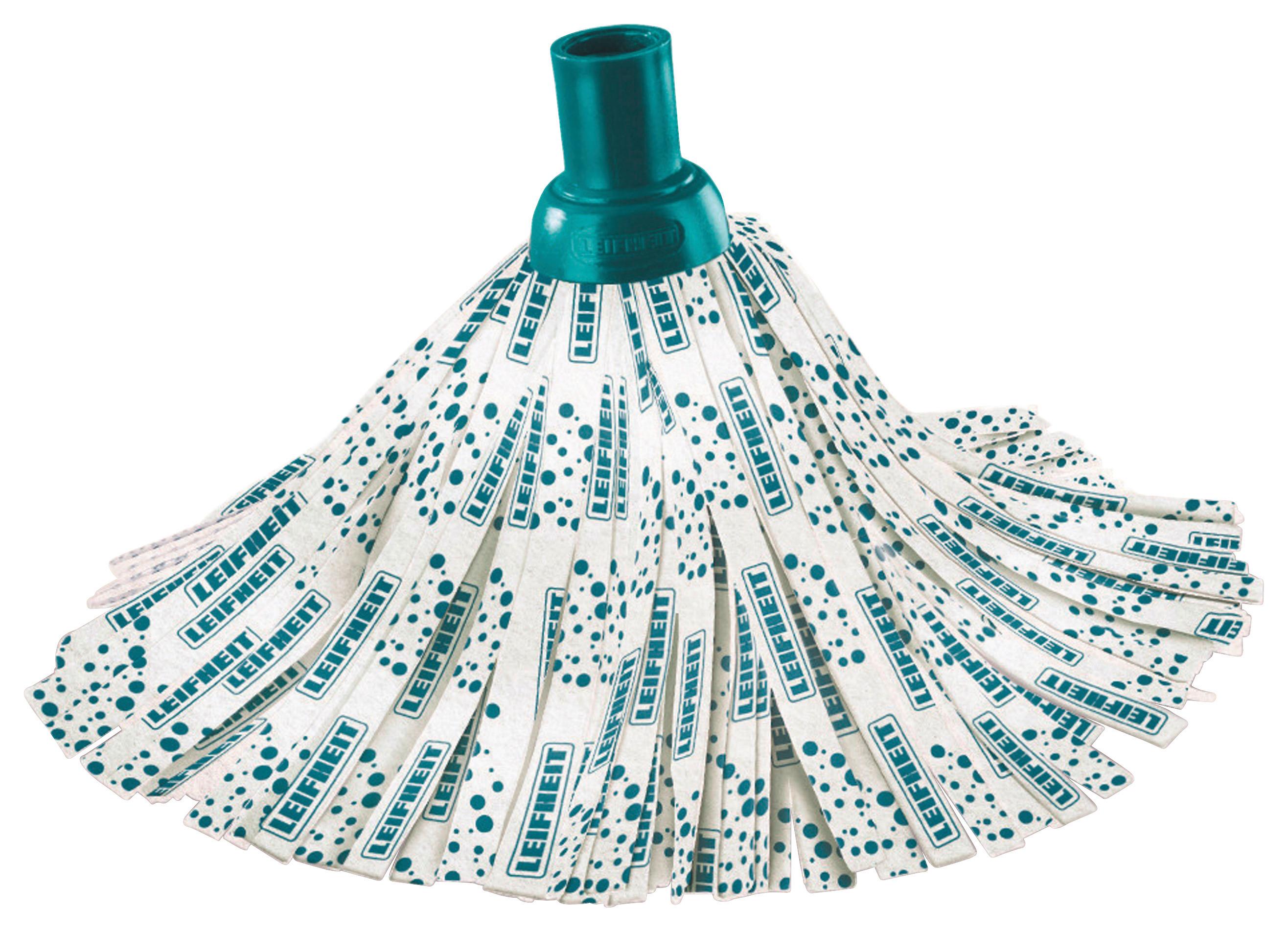 Pótfelmosófej Leifheit Classic Mop Viscose - türkiz/fehér, textil (32cm) - Leifheit