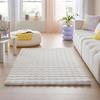 KONSTFÄLL DIAMOND 2 - cremefärgad, Modern, textil (120/170cm) - Mömax
