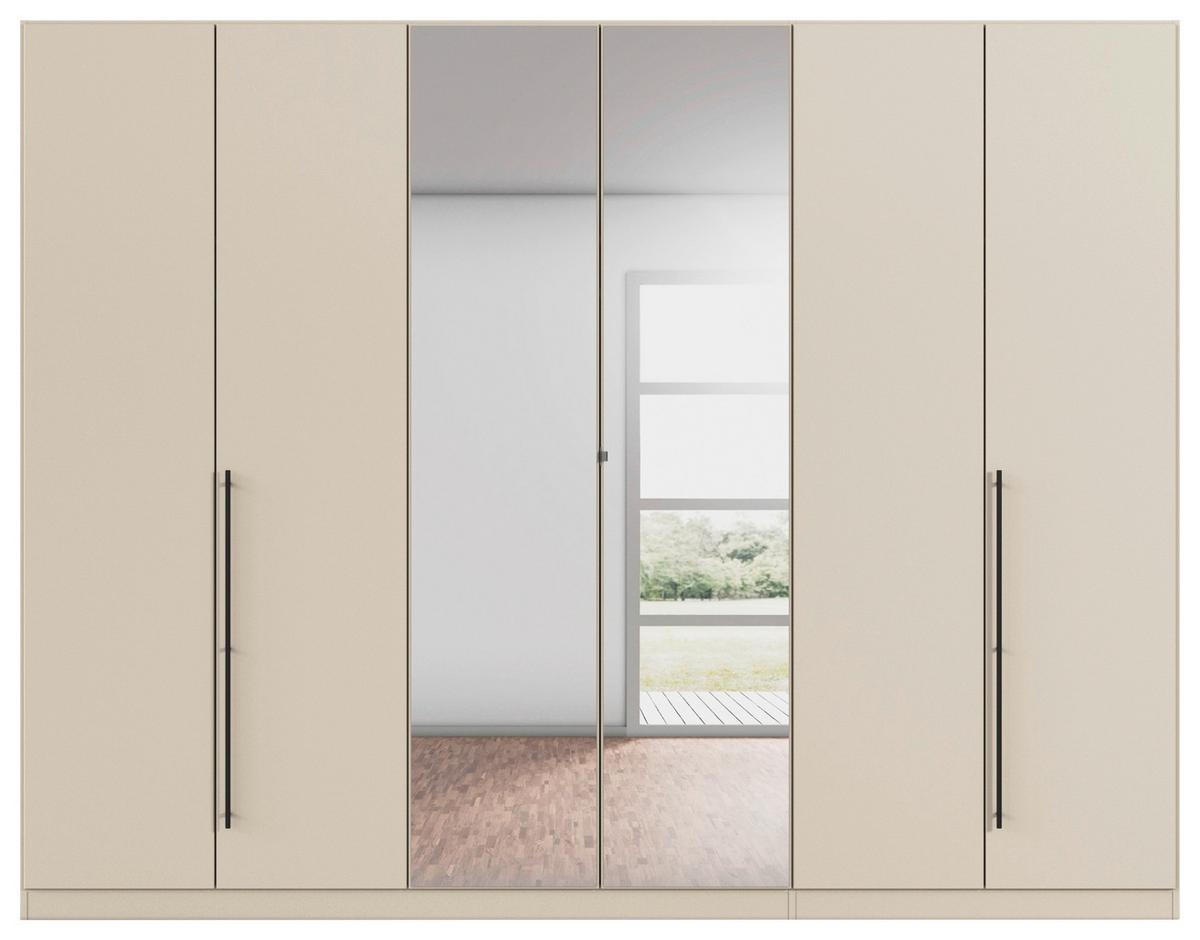 Kleiderschrank Safari (spg) -Based- - Champagner/Grau, Konventionell, Holzwerkstoff/Metall (271/210/54cm) - Based