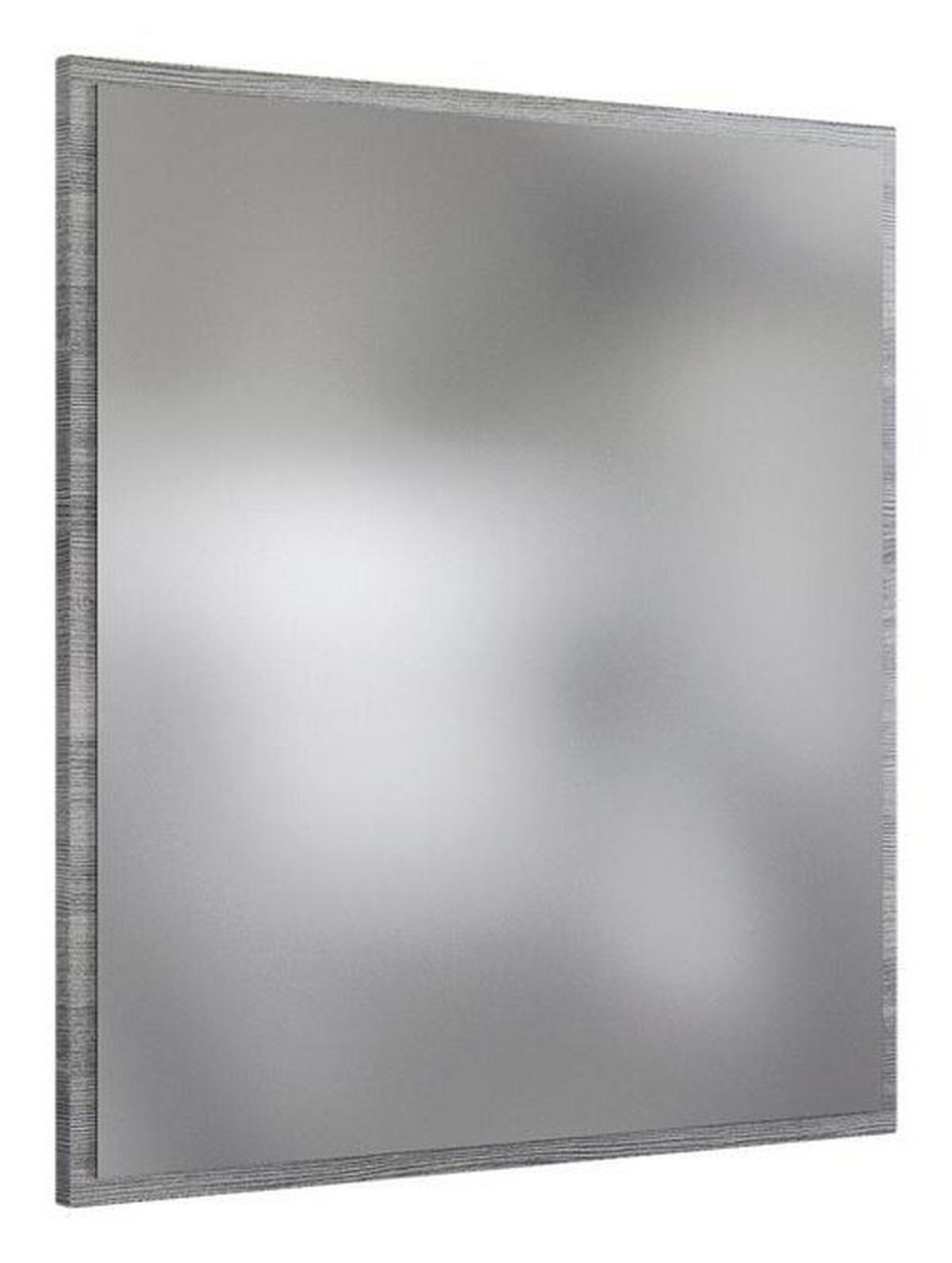 Badezimmerspiegel in Grau 'Arezzo' - Silbereichenfarben, Basics, Glas/Holzwerkstoff (60/64/2,5cm) - Held