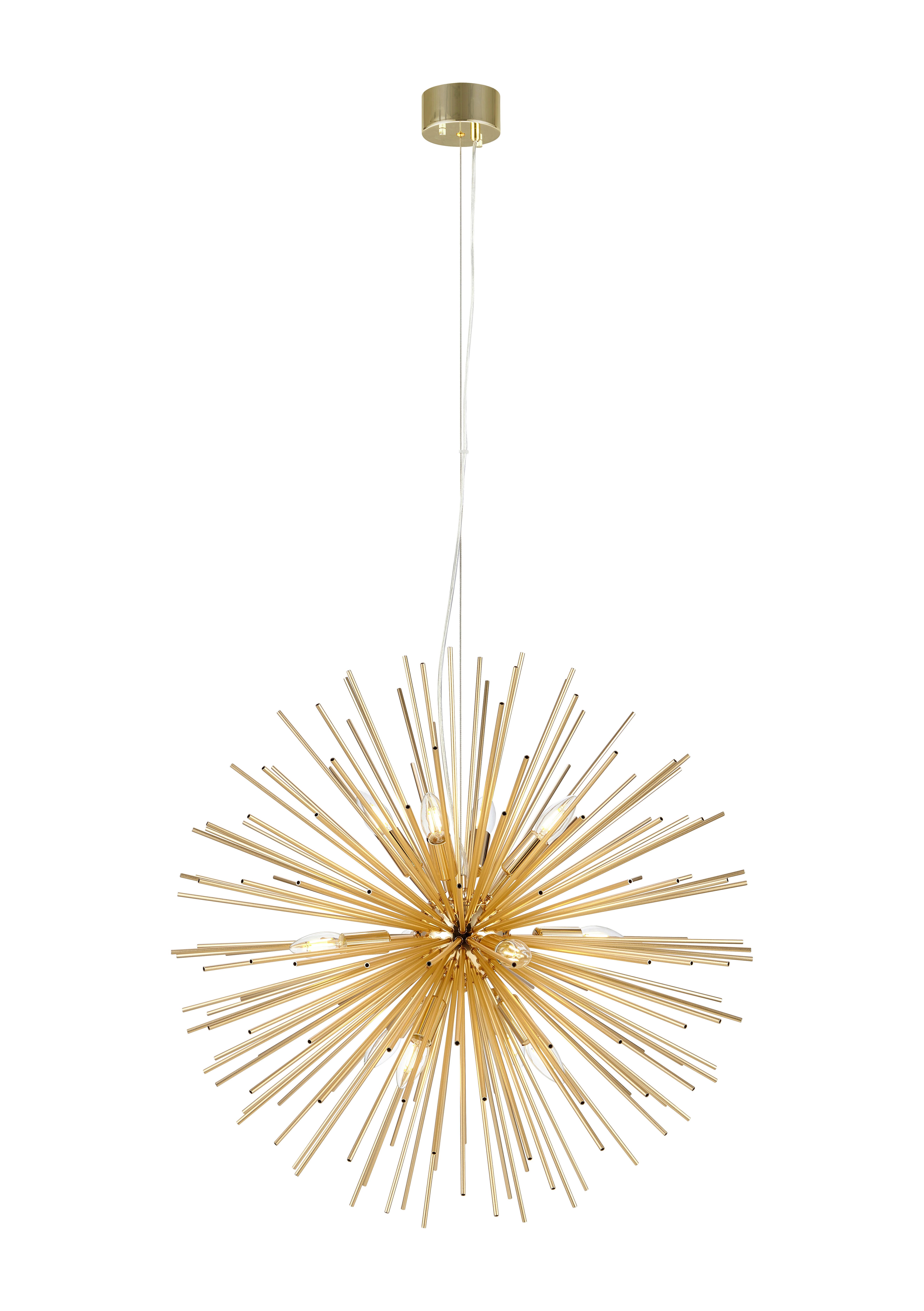 Hängeleuchte Soleil max. 20 Watt - Goldfarben, Basics, Metall (72/72/185cm) - Markslöjd