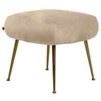 Tabure Cloe - bež/zlatne boje, Konvencionalno, tekstil (54/48/54cm) - Modern Living
