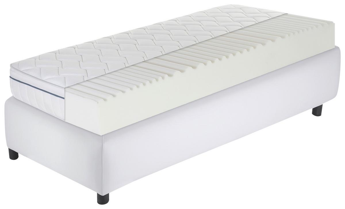 Kaltschaummatratze Air Wave 3D H2/3 ca. 90x200cm - Weiß, Basics, Textil (90/200cm) - MID.YOU