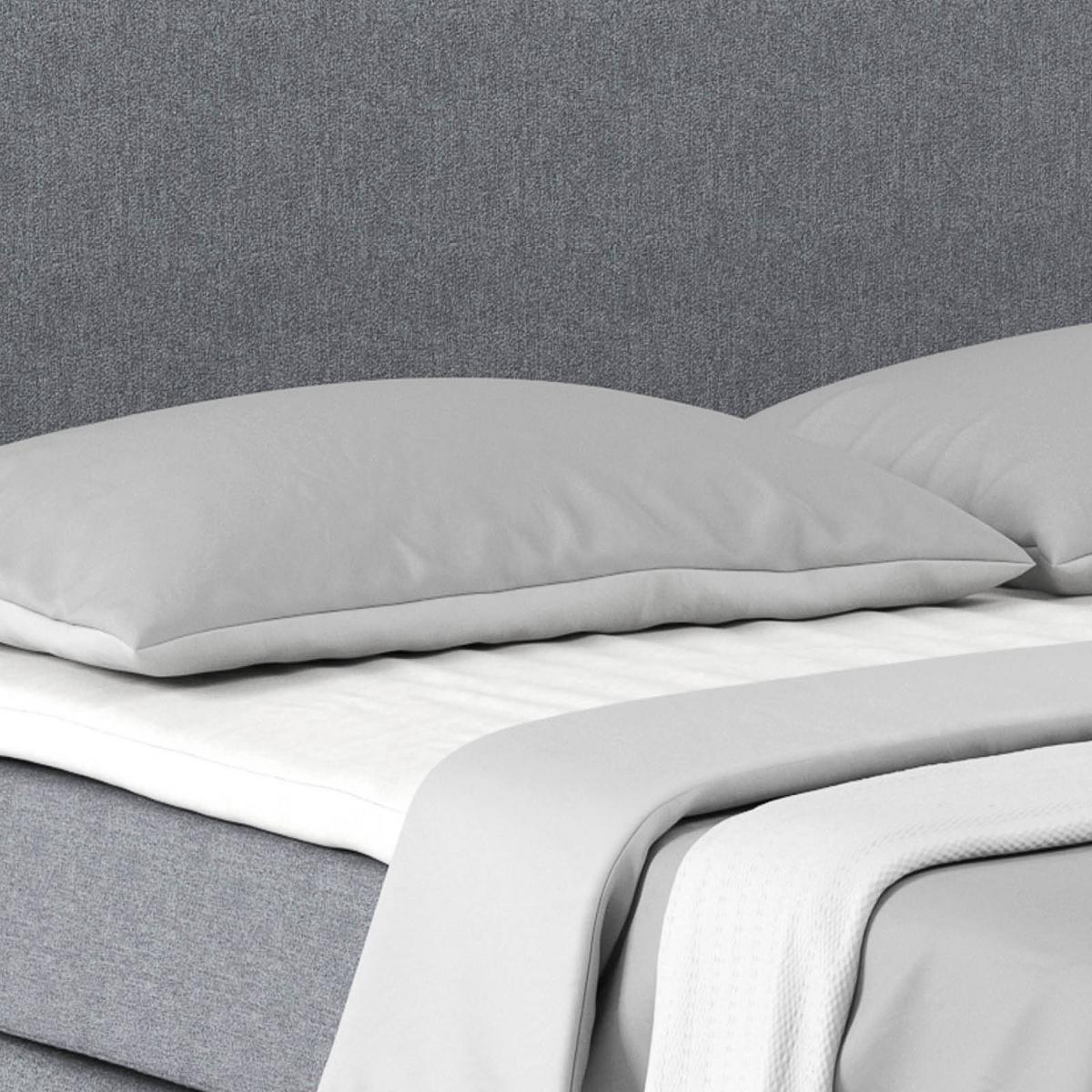 Boxspring Krevet Nero - plavkastosiva/boje kroma, Konvencionalno, tekstil/metal (160/200cm) - Best Price