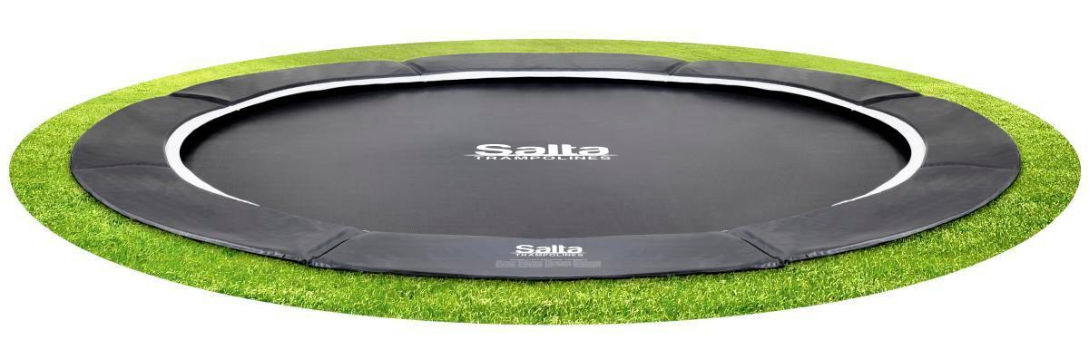 Bodentrampolin Salta Royal Ø ca. 366cm - Schwarz, Trend, Metall (366cm) - Salta