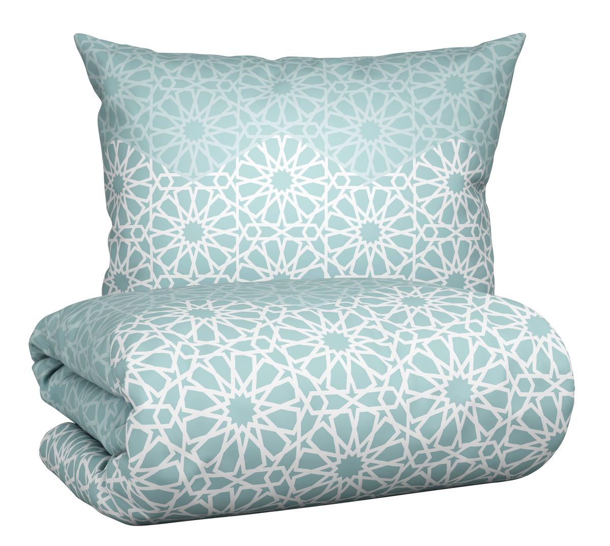 Ágyneműhuzat-garnitúra Caroline - mentazöld, Konventionell, textil (140/200cm) - Modern Living