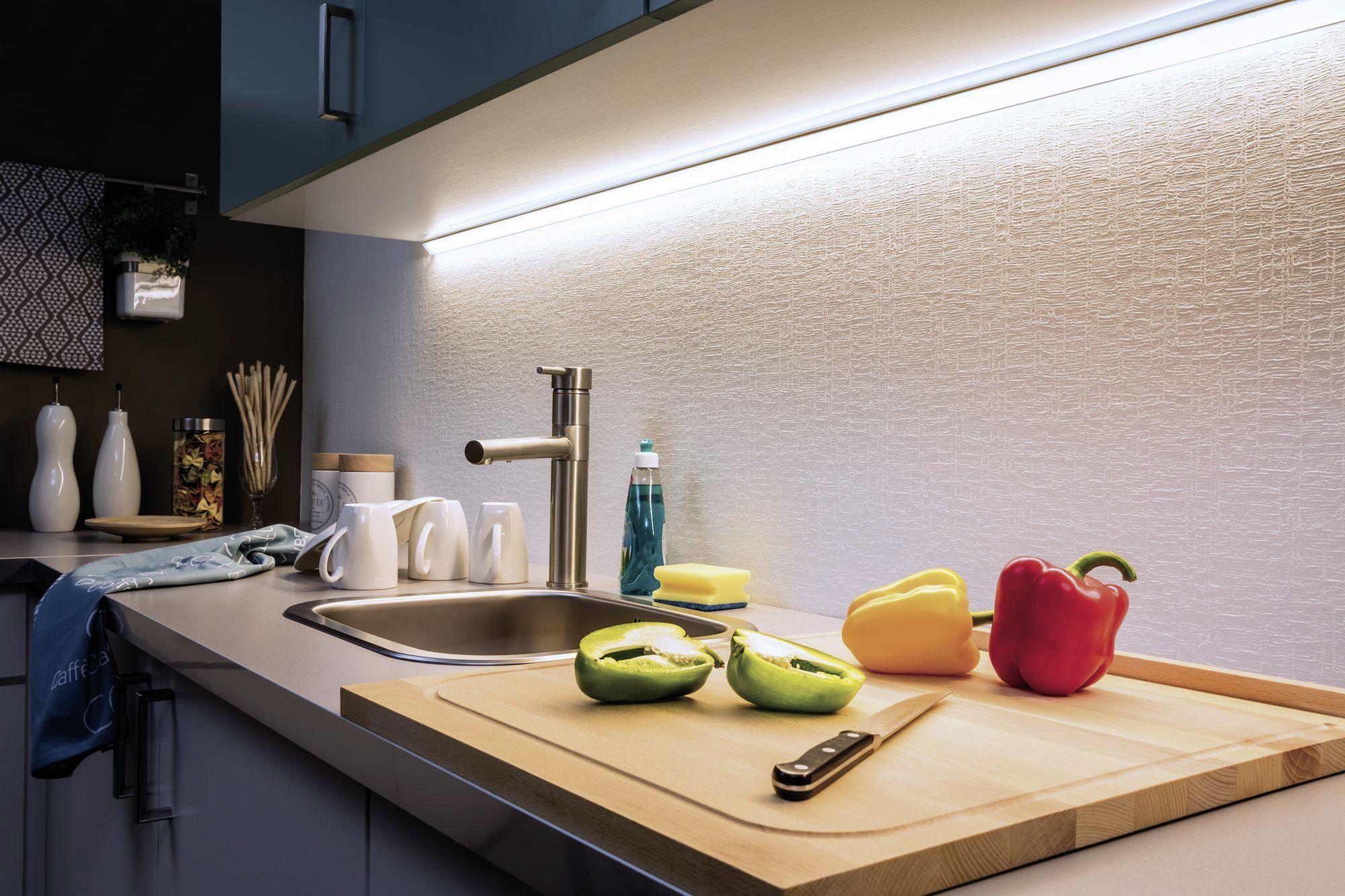 LED-Strip 70589 in Silberfarben max. 34 Watt - Silberfarben, Basics, Metall (300-550,0cm) - Paulmann