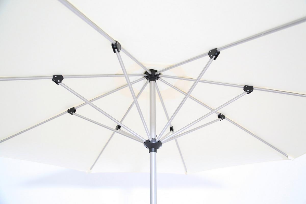 Senčnik Acapole, Naravne Barve, 270 Cm - platinaste barve/naravne barve, Basics, kovina/tekstil (270cm) - Gardenson